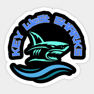 Key west  sharks Sticker